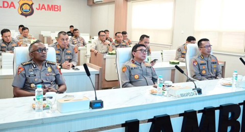 Polda Jambi Ikuti Pembukaan Rakernis Gabungan Divisi Polri